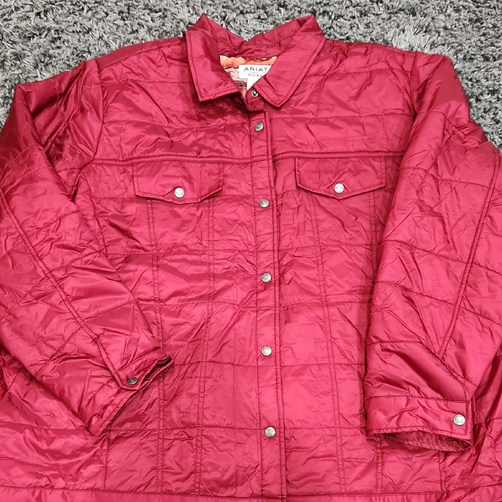 Womens Ariat Real Puffer Trucker Jacket